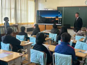 下呂市立尾崎小学校にて御嶽山と防災についての授業を実施